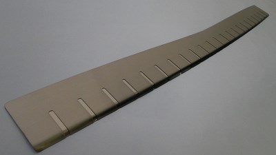Накладка на задний бампер профилированная с загибом (нержавеющая сталь) , (2004-) к-кт 1шт MERCEDES VITO II (W639)