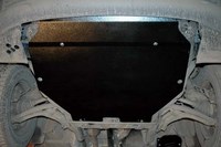 Защита картера VW Т5 4 motionV-2, 0; 2, 5 (2003-) /Multivan V-2, 0D; З, 2 (2003-) -для машин с пыльником+КПП
