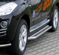 Боковые подножки(пороги)  Peugeot   4007 (2008-2010)
