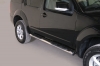Боковые подножки (пороги) 76мм Nissan (ниссан) Pathfinder (2011 по наст.) 