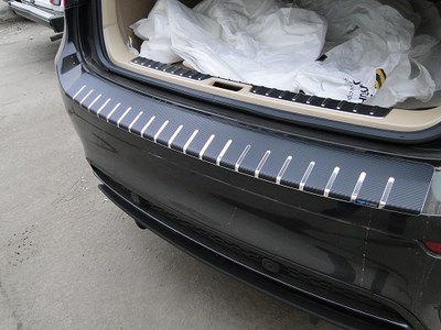Накладки на задний бампер с загибом BMW X6 (E71) 2008-