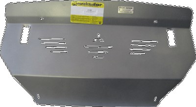 Алюминиевая защита радиатора и топливоохладителя толщиной 5 мм Mitsubishi Pajero Все объемыIV,  полный,  (2008-2014)