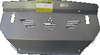 Алюминиевая защита радиатора и топливоохладителя толщиной 5 мм Mitsubishi (митсубиси) Pajero (паджеро) Все объемыIV,  полный,  (2008-2014) 