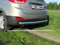 Защита задняя (центральная) 75х42 мм на Hyundai (хендай) ix35 2010 по наст.
