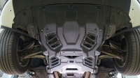 Защита картера Porsche (порше) Macan S, V-все, АКПП, 4WD (2014-) +КПП (Композит 8 мм) ― PEARPLUS.ru