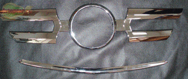 Накладка на решётку радиатора. Kia (киа) Sorento (2002-2006) 
