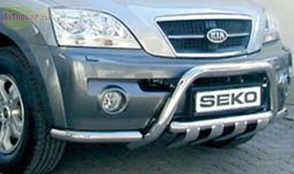 Защита бампера передняя Kia (киа) Sorento  (2002-2006) 