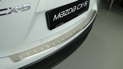 Накладки на задний бампер с загибом MAZDA CX-5 (CX 5) 2012- SKU:181629qw ― PEARPLUS.ru
