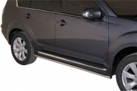 Защита порогов штатных для Mitsubishi Outlander XL (2010-2012)