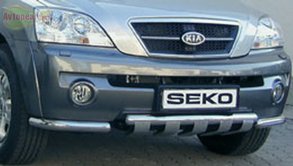 Защита бампера передняя Kia (киа) 	 Sorento (2002-2006) 