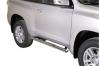 Боковые подножки (пороги) овал (3дв.) Toyota (тойота) Land Cruizer Prado J150 (2014 по наст.) 