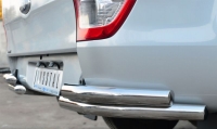 Защита заднего бампера уголки d63 (секции) d63 (секции)  Ford (Форд) Ranger (рейнджер) 2012 ― PEARPLUS.ru