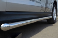 Пороги труба d63 (заглушка из нержавеющей стали под углом 45 градусов) Mitsubishi (митсубиси) ASX 2013 ― PEARPLUS.ru