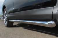 Пороги труба d63 (заглушка из нержавеющей стали под углом 45 градусов) Honda CR-V 2013-