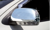 Накладки на зеркала с вырезом под указатели поворотов Hyundai Santa Fe (2006-2010)