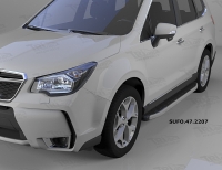 Пороги алюминиевые (Alyans) Subaru Forester (2013-) SKU:216100qw