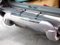   Защита бампера задняя из ударопоглощающего пластика  Hyundai  Santa Fe (ТагАЗ) 2006-up