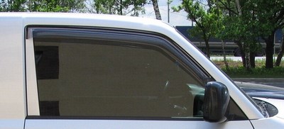 Дефлекторы боковых окон (дымчатые) Mitsubishi Pajero 3 V60 (1999-2006)