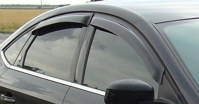 Дефлекторы боковых окон (4 шт., тёмные) Ford Mondeo (2007-2013)