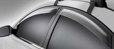 Дефлекторы боковых окон тёмные (4 шт.) Hyundai (хендай) Sonata YF (2010 по наст.) ― PEARPLUS.ru