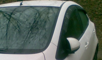 Дефлекторы боковых окон тёмные (4 шт.) Mazda 2 (2008 по наст.)