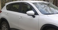 Дефлекторы боковых окон тёмные (4 шт.) Mazda (мазда) CX-5 (CX 5) (2012 по наст.) 