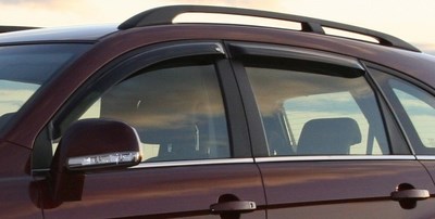 Дефлекторы боковых окон тёмные (4 шт.) Opel Antara (2007 по наст.)