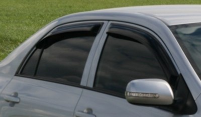Дефлекторы боковых окон тёмные (4 шт.), для седана Toyota Corolla (2007 по наст.)