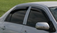 Дефлекторы боковых окон тёмные (4 шт.) , для седана Toyota (тойота) Corolla (2007 по наст.) 