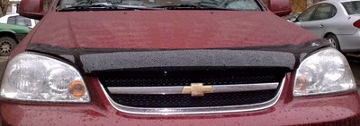 Дефлектор капота тёмный (для седана) Chevrolet (Шевроле) Lacetti (лачети) (2008 по наст.) ― PEARPLUS.ru