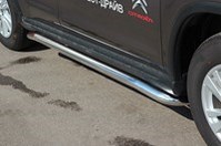 Пороги труба d60 под машину, Citroen (ситроен) C4 AirCross 2012-