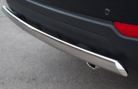 Защита заднего бампера (овальная) 75х42мм Chevrolet (Шевроле) Captiva (каптива) (2013 по наст.) 