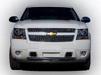 Защита переднего бампера двойная 76/60мм Chevrolet (Шевроле) Tahoe (2013 по наст.) 