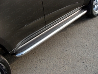 Пороги с площадкой (нерж. лист) 60,3 мм на Chevrolet Trail Blazer 2013 по наст.