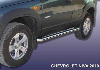 Пороги d76 труба  Chevrolet Niva (2010 по наст.)