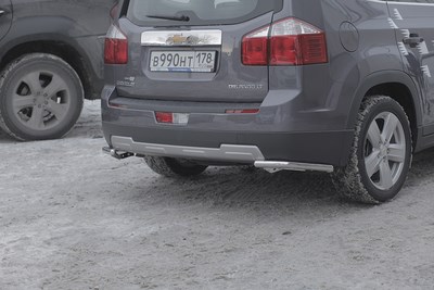 Защита задняя уголки d42, Chevrolet (Шевроле) Orlando 2012- ― PEARPLUS.ru