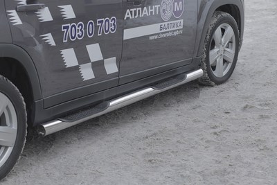 Пороги с проступями d76, Chevrolet (Шевроле) Orlando 2012- ― PEARPLUS.ru