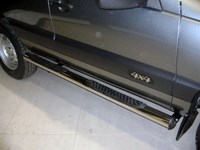 Пороги d76 (труба с проступями) Chevrolet (Шевроле)-Niva 2002-2009