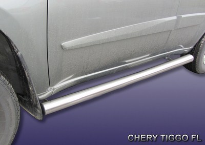 Пороги d76 труба Chery Tiggo FL (2013 по наст.)