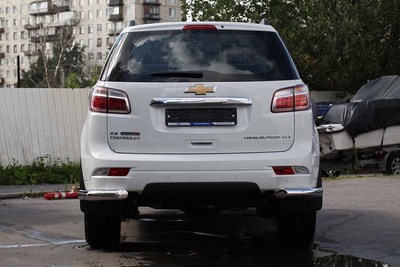 Защита задняя уголки d76, Chevrolet (Шевроле) Trailblazer 2013- ― PEARPLUS.ru