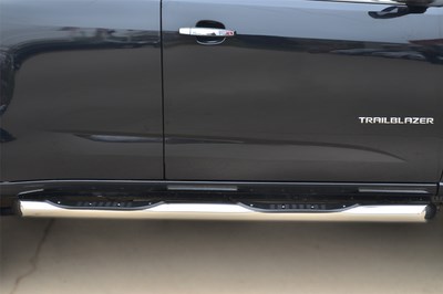 Пороги труба d76 с накладкой (вариант 1) Chevrolet Trailblazer 2013