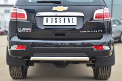 Защита заднего бампера d63 (дуга) Chevrolet (Шевроле) Trailblazer 2013 ― PEARPLUS.ru