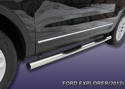 Пороги d76 с проступями  Ford Explorer (2012 по наст.)
