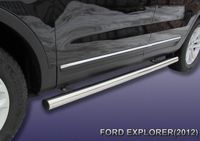 Пороги d76 труба Ford (Форд) Explorer (2012 по наст.) ― PEARPLUS.ru