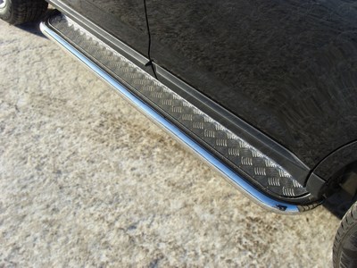Пороги с площадкой 60,3 мм Ford Edge 2014