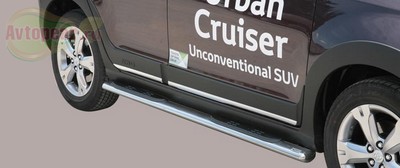 Боковые подножки (Пороги, Защита порогов) Toyota (тойота) Urban Cruiser (круизер) (2009 по наст.) SKU:48856qw