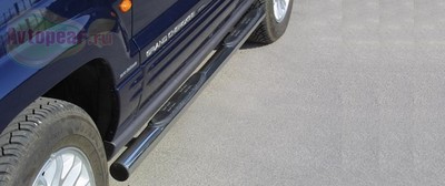 Боковые подножки (Пороги, Защита порогов)  4.7 petrol/TDI Jeep Grand Cherokee (1999-2005)