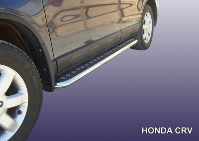 Пороги d57 с листом  Honda CR-V (2010-2012)