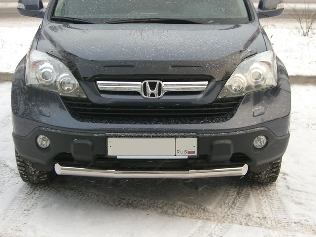 Защита бампера передняя из нержавеющей стали 70мм Honda CR-V (2007-2010) 