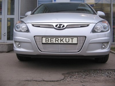 Накладка на решетку бампера d10 Hyundai I30 2008-
